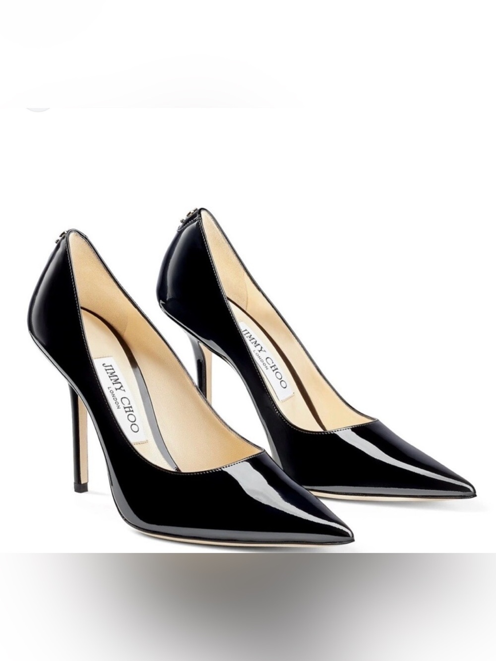 Jimmy Choo Abel 100 Black Patent Heels